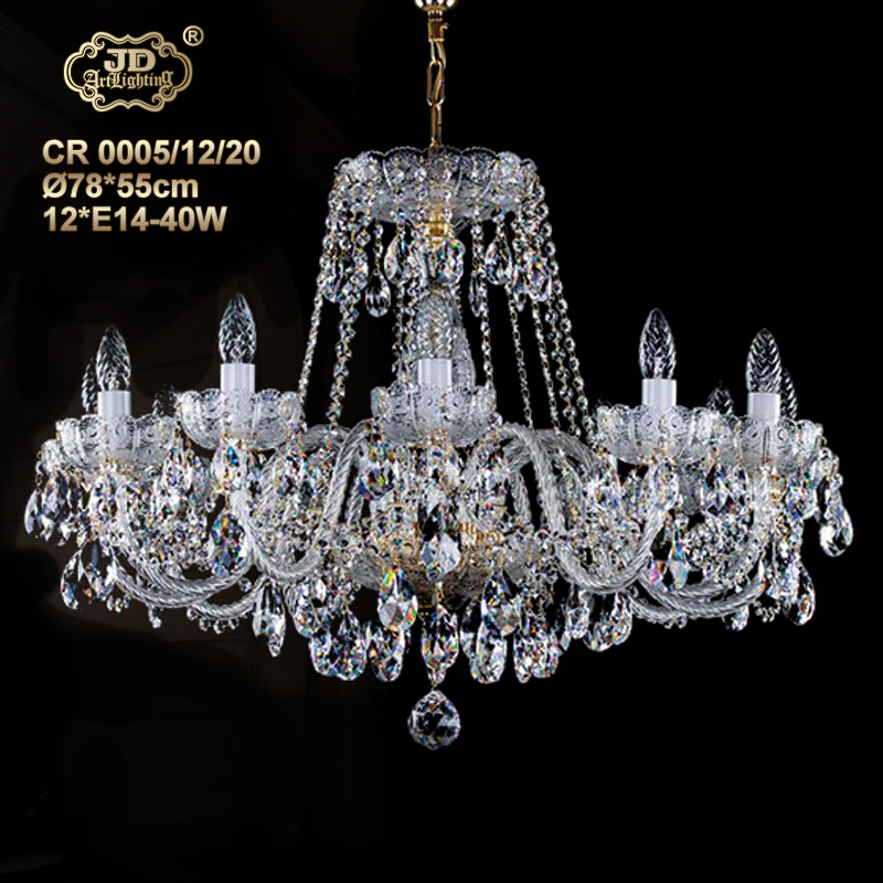 水晶吊灯捷克厂家直销原装进口12头高铅水晶吊灯 ￥23699元 会员优惠